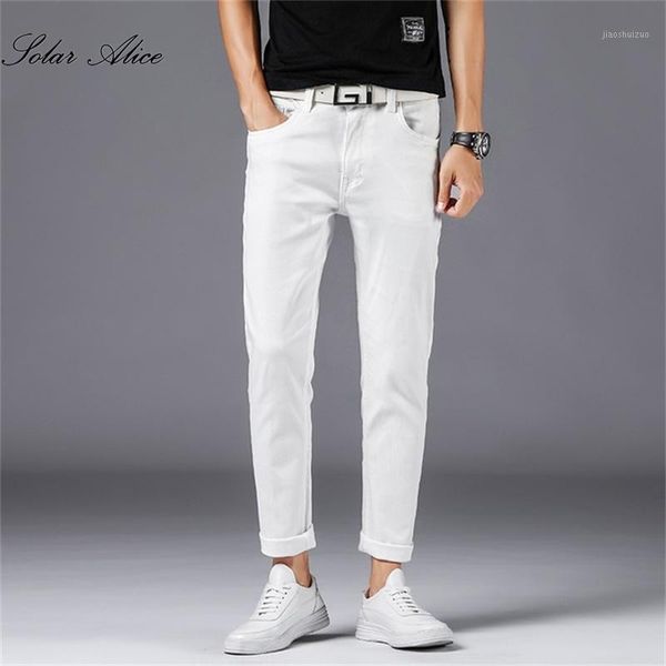 2021 men's spring/summer new small straight jeans sunshine stretch slim white casual pants1, Blue
2021 men's spring/summer new small straight jeans sunshine stretch slim white casual pants1, Blue