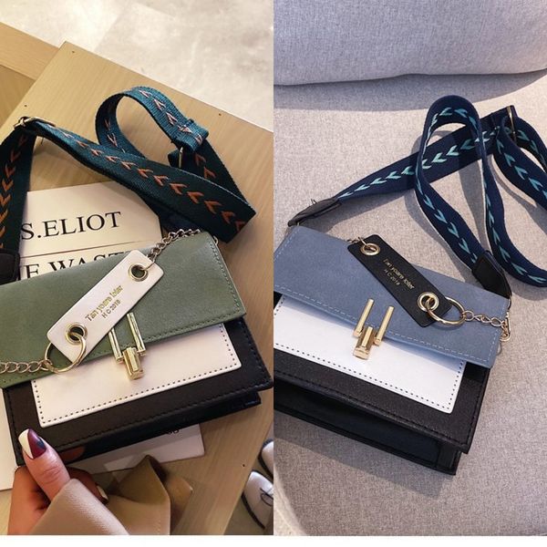 broadband single shoulder contrast broadband small square color small square internet celebrity girl korean style women's bag new 2020
broadband single shoulder contrast broadband small square color small square internet celebrity girl korean style women's bag new 2020