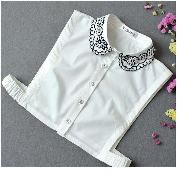 beaded fake collar shirt cotton white embroidery detachable collar fake women false collars woman for ladies sweater ha qylnes, Blue;red
beaded fake collar shirt cotton white embroidery detachable collar fake women false collars woman for ladies sweater ha qylnes, Blue;red