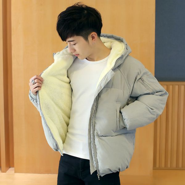 winter coat men's slim jacket cotton warm and thick hooded comfortable clothing solid color kg-1120, Black
winter coat men's slim jacket cotton warm and thick hooded comfortable clothing solid color kg-1120, Black