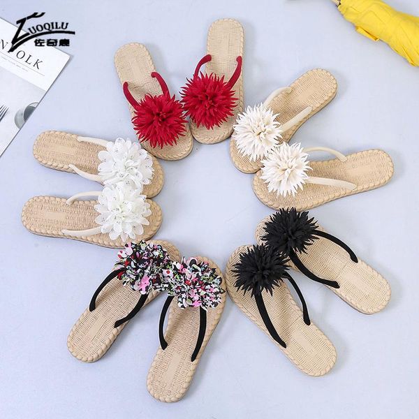 women's slippers summer flowers flip-flops sandals women's casual shoes 2020 wedges beach slippers, Black
women's slippers summer flowers flip-flops sandals women's casual shoes 2020 wedges beach slippers, Black