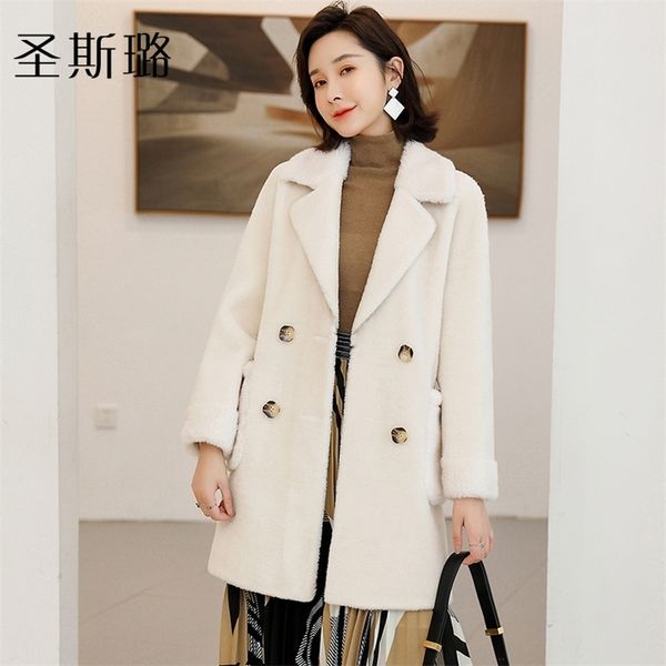 100% sheep wool shearing suede fur coat winter new suit collar long wool fur coat women's winter outerwear jacket coats 201212, Black
100% sheep wool shearing suede fur coat winter new suit collar long wool fur coat women's winter outerwear jacket coats 201212, Black