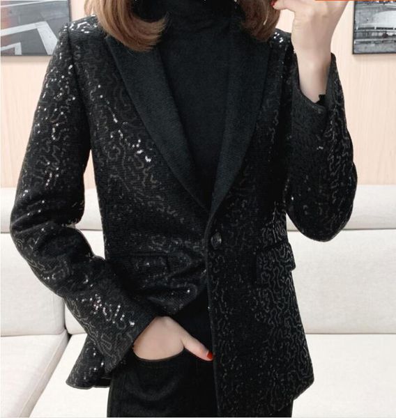 2020 new heavy luxury rhinestone black suit blazer women autumn outerwear medium long diamond suit jacket coat female, White;black
2020 new heavy luxury rhinestone black suit blazer women autumn outerwear medium long diamond suit jacket coat female, White;black