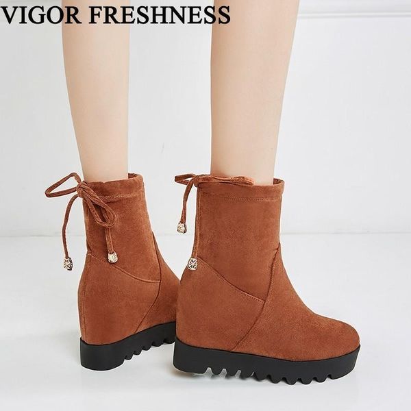 boots vigor freshness 8cm heels ankle woman's shoes winter snow women autumn warm height increasing my308, Black
boots vigor freshness 8cm heels ankle woman's shoes winter snow women autumn warm height increasing my308, Black