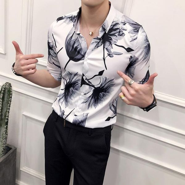men shirt long sleeve 2019 new casual shirt dress slim fit stylish mens floral shirts prom tuxedo camisa masculina1, White;black
men shirt long sleeve 2019 new casual shirt dress slim fit stylish mens floral shirts prom tuxedo camisa masculina1, White;black