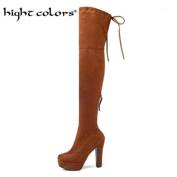 2020 new women boots fashion over the knee boots long round head platform woman shoes high heels size 34-431, Black
2020 new women boots fashion over the knee boots long round head platform woman shoes high heels size 34-431, Black