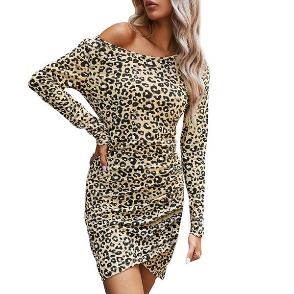 spring autumn women knee-length party dresses ladies leopard print irregular hem bag hip dress brown xl size, Black;gray
spring autumn women knee-length party dresses ladies leopard print irregular hem bag hip dress brown xl size, Black;gray