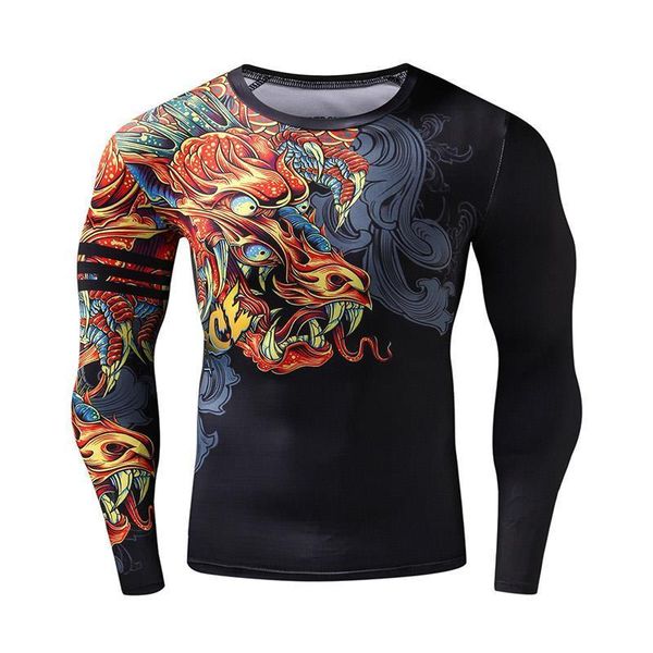 3d dragon print смешные футболки фитнес джорджеры спортзал трексуита мужчины rash guard сжатие рубашки с длинным рукавом 3d толстовка, Black
3d dragon print смешные футболки фитнес джорджеры спортзал трексуита мужчины rash guard сжатие рубашки с длинным рукавом 3d толстовка, Black