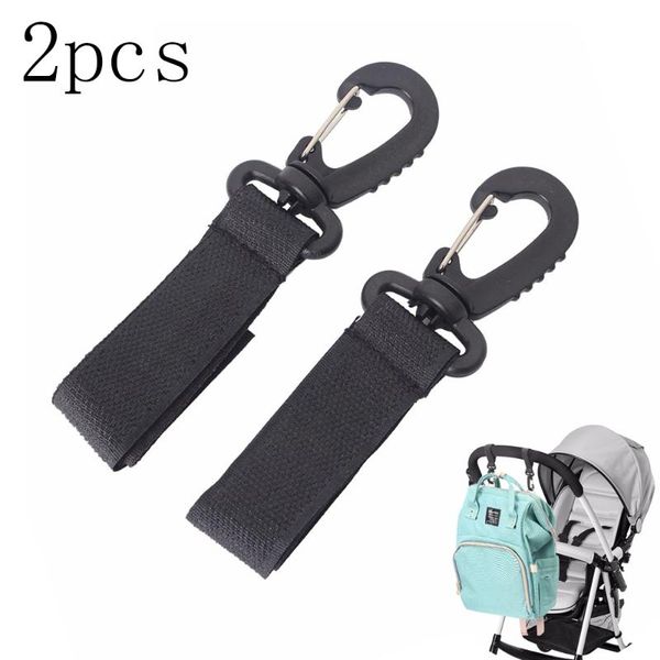 2pcs Stroller Hooks Wheelchair Stroller Pram Carriage Bag Hanger Hook Baby Strollers Shopping Bag Clip Accessories