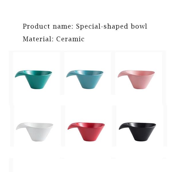 tableware irregular shaped ceramic bowl pure color irregular shaped salad bowl seasoning plate
tableware irregular shaped ceramic bowl pure color irregular shaped salad bowl seasoning plate