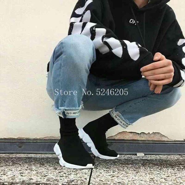 new fashion casual mens shoes slip on knitted stretch fabric sock booties extended sole platforms trainers mens sneaker1, Black
new fashion casual mens shoes slip on knitted stretch fabric sock booties extended sole platforms trainers mens sneaker1, Black