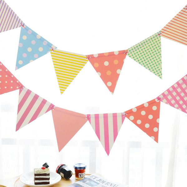 1set multicolor lovely paper board bunting flags banner for baby shower birthday party home decoration kids room pennant garland
1set multicolor lovely paper board bunting flags banner for baby shower birthday party home decoration kids room pennant garland