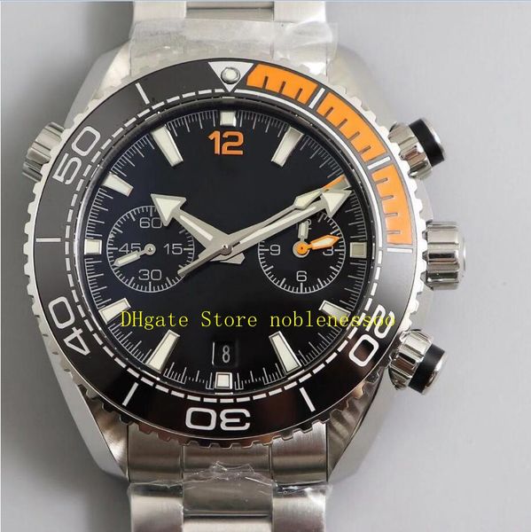 6 style om factory 9900 movement automatic chronograph watch men 45.5mm black dial orange ceramic bezel sapphire glass steel bracelet sport, Slivery;brown
6 style om factory 9900 movement automatic chronograph watch men 45.5mm black dial orange ceramic bezel sapphire glass steel bracelet sport, Slivery;brown
