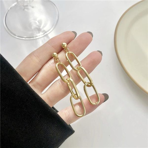 dangle & chandelier hip hop rock chain tassel earrings long metal eardrop simple atmospheric stud girl street snap jewelry gifts, Silver
dangle & chandelier hip hop rock chain tassel earrings long metal eardrop simple atmospheric stud girl street snap jewelry gifts, Silver