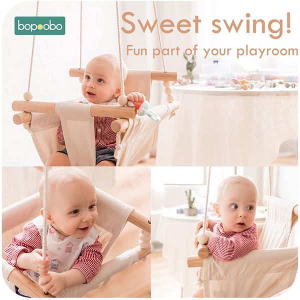 bopoobo 1set for 0-12 months baby safety swing chair hanging swings children rocking canvas seat infant inside room decorations
bopoobo 1set for 0-12 months baby safety swing chair hanging swings children rocking canvas seat infant inside room decorations