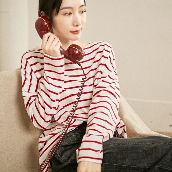 8jt2d gjcp literature and women 2020 versatile stripe long coatsleeve t-shirt autumn loose new cotton with underlay for art q5wpa, White
8jt2d gjcp literature and women 2020 versatile stripe long coatsleeve t-shirt autumn loose new cotton with underlay for art q5wpa, White
