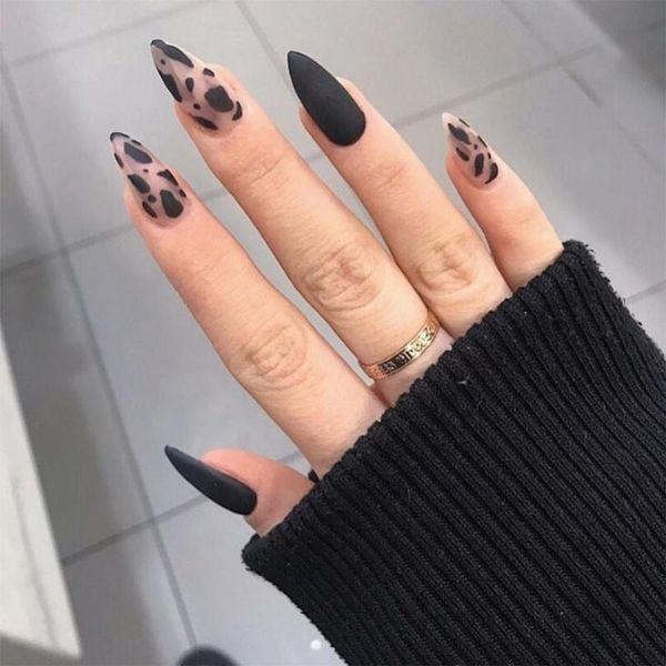 false nails autumn and winter almond drop tip frosted black leopard pattern wear nail finished fake patch, Red;gold
false nails autumn and winter almond drop tip frosted black leopard pattern wear nail finished fake patch, Red;gold