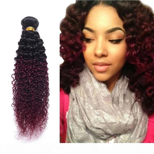 and fashional ombre color curly hair 1b burgundy kinky curly brazilian human hair bundles for sale, Black
and fashional ombre color curly hair 1b burgundy kinky curly brazilian human hair bundles for sale, Black