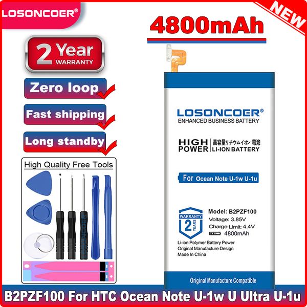 losoncoer 4800mah b2pzf100 battery for htc ocean note u-1w u ultra u-1u smart phone batteries tools stand holder 
losoncoer 4800mah b2pzf100 battery for htc ocean note u-1w u ultra u-1u smart phone batteries tools stand holder