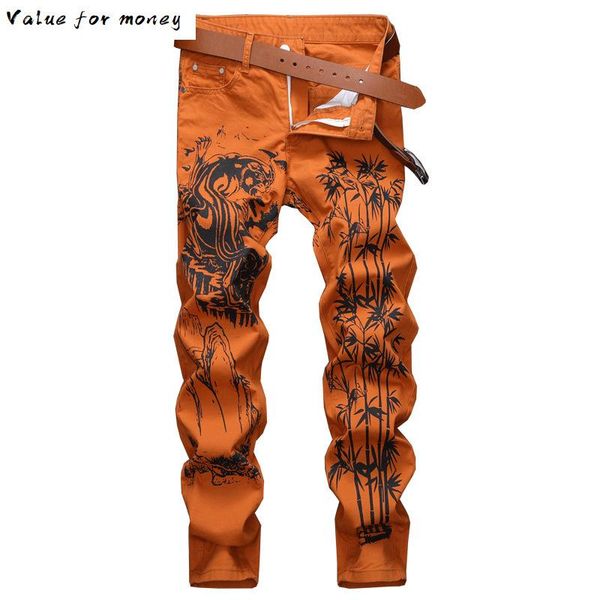 fashion casual print jeans pants men slim fit denim pant jean joggers men hip hop streetwear trousers clothing orange, Blue
fashion casual print jeans pants men slim fit denim pant jean joggers men hip hop streetwear trousers clothing orange, Blue