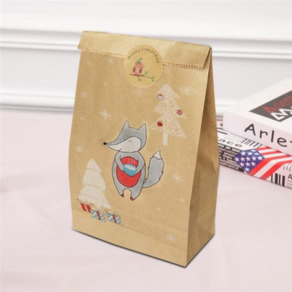gift wrap 24pcs big and small christmas kraft paper bag foxes package packing bags xmas stickers #4n81
gift wrap 24pcs big and small christmas kraft paper bag foxes package packing bags xmas stickers #4n81