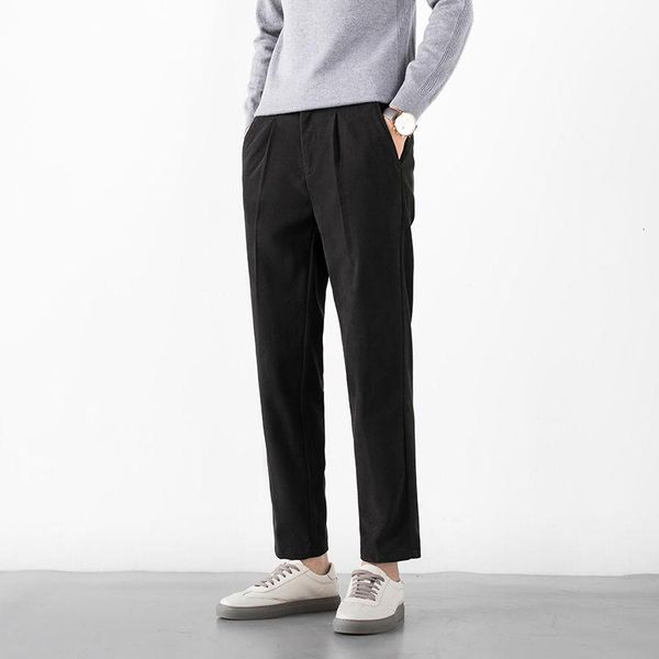 men's suits & blazers dress pants 2021 autumn winter slim solid color joker straight leg woolen suit casual youth wear, White;black
men's suits & blazers dress pants 2021 autumn winter slim solid color joker straight leg woolen suit casual youth wear, White;black
