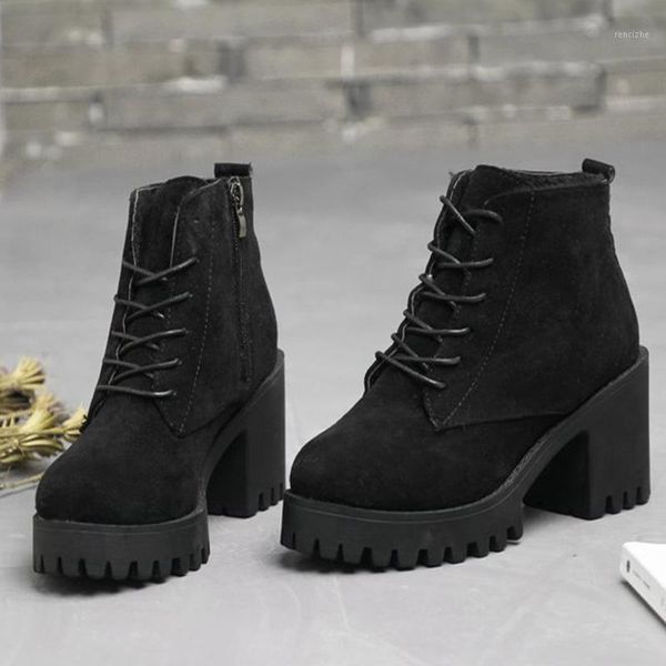 boots women suede ankle square heels ladies lace up plush zipper shoes woman fashion casual female winter footwear 1, Black
boots women suede ankle square heels ladies lace up plush zipper shoes woman fashion casual female winter footwear 1, Black