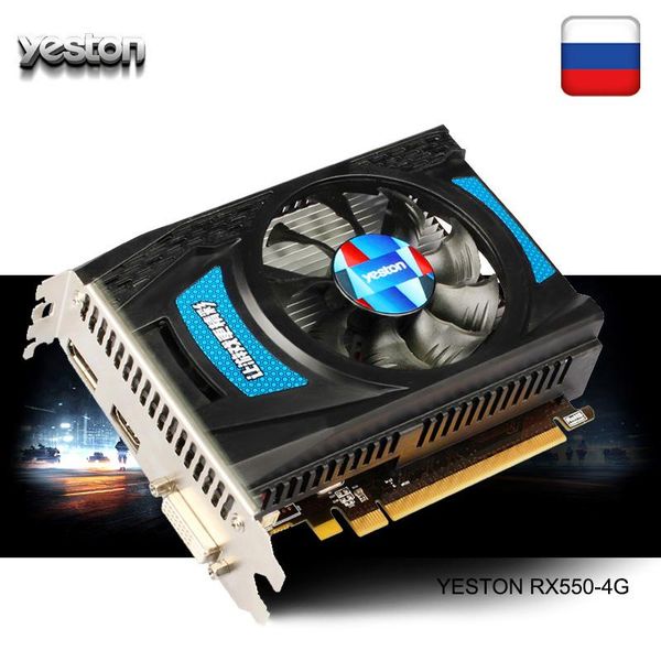 yeston radeon rx 550 gpu 4gb gddr5 128bit gaming deskcomputer pc video graphics cards support dvi-d/hdmi/dp pci-e 3.0
yeston radeon rx 550 gpu 4gb gddr5 128bit gaming deskcomputer pc video graphics cards support dvi-d/hdmi/dp pci-e 3.0