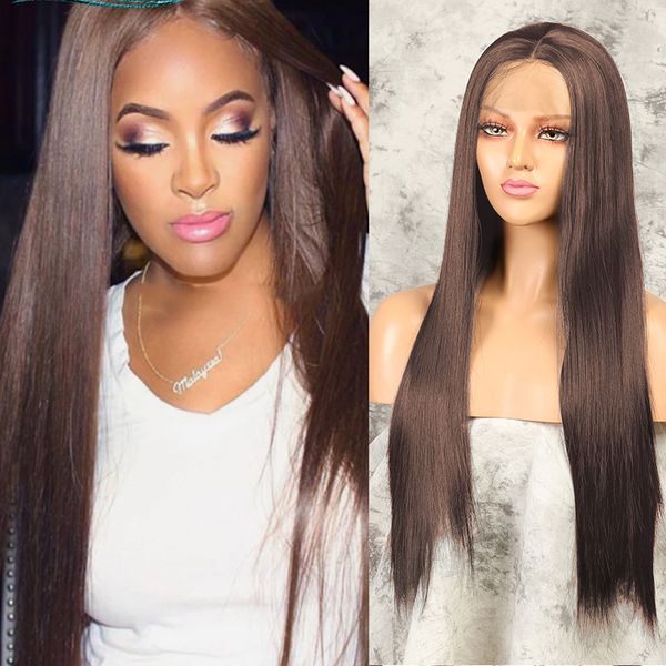 costume accessories dark brown chocolate long lace front straight hair wig glueless heat resistant fiber hair synthetic hair wigs for fashio, Silver
costume accessories dark brown chocolate long lace front straight hair wig glueless heat resistant fiber hair synthetic hair wigs for fashio, Silver
