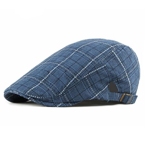 2020 spring summer newsboy caps men plaid cotton flat peaked cap women painter beret hats 19, Blue;gray
2020 spring summer newsboy caps men plaid cotton flat peaked cap women painter beret hats 19, Blue;gray