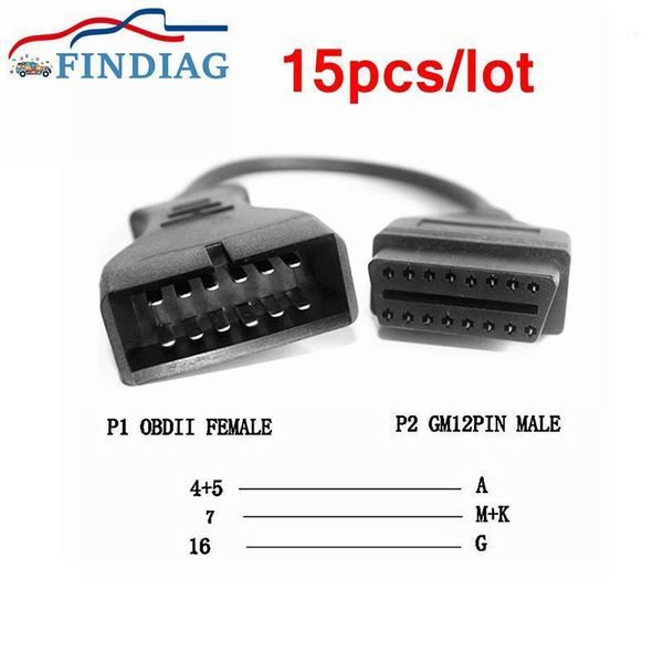 15pcs/lot vehicle cable for gm compatible diagnostic tools 12pin socket for gm car to obdi obdii 16 pin female connector1
15pcs/lot vehicle cable for gm compatible diagnostic tools 12pin socket for gm car to obdi obdii 16 pin female connector1
