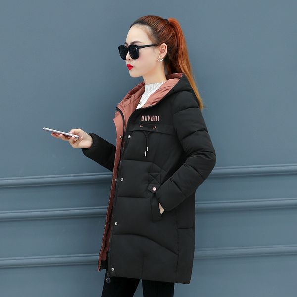 winter parka for women cotton down jacket with hooded stand-up collar female new fashion warm padded winter coat for womens 201225, Black
winter parka for women cotton down jacket with hooded stand-up collar female new fashion warm padded winter coat for womens 201225, Black