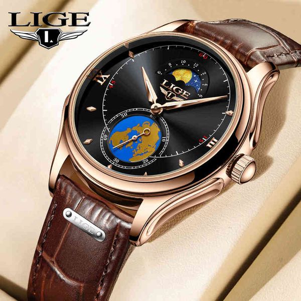 2021 new lige creative mens watches leather waterproof luminous brand luxury quartz wristwatch for men relogio masculino+box, Slivery;brown
2021 new lige creative mens watches leather waterproof luminous brand luxury quartz wristwatch for men relogio masculino+box, Slivery;brown