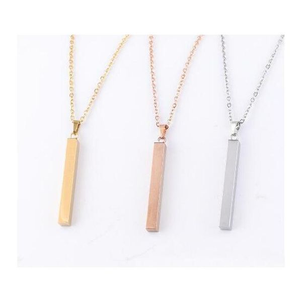 stainless steel bar pendant necklace rose gold silver solid blank bar charm for buyer own engraving jewelry lgetv
stainless steel bar pendant necklace rose gold silver solid blank bar charm for buyer own engraving jewelry lgetv