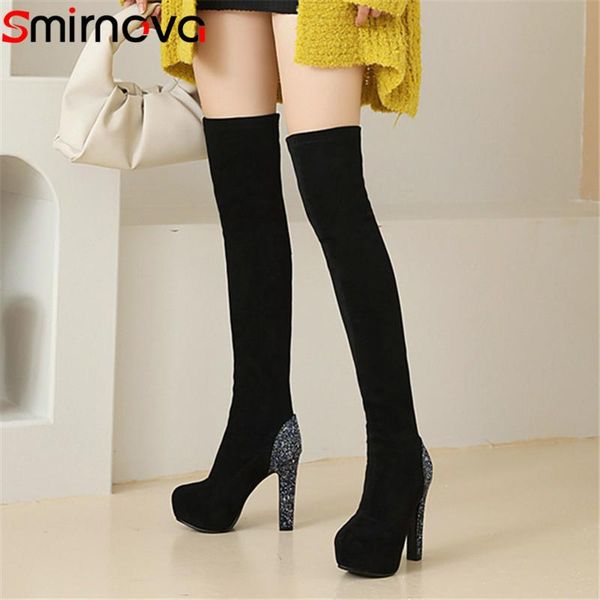 boots smirnova 2021 autumn stretch thigh high women super heel platform shoes party wedding over the knee, Black
boots smirnova 2021 autumn stretch thigh high women super heel platform shoes party wedding over the knee, Black