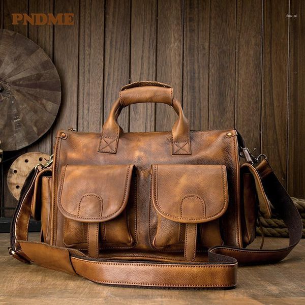 briefcases vintage natural luxury cowhide men's briefcase laphandbag casual genuine leather multi-pocket large capacity messenger b
briefcases vintage natural luxury cowhide men's briefcase laphandbag casual genuine leather multi-pocket large capacity messenger b