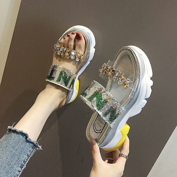 lucyever new summer sandals fashion crystal flat heels shoes slingback ladies platform shoes woman rhinestoe beach slides 2020 #uw6t, Black
lucyever new summer sandals fashion crystal flat heels shoes slingback ladies platform shoes woman rhinestoe beach slides 2020 #uw6t, Black