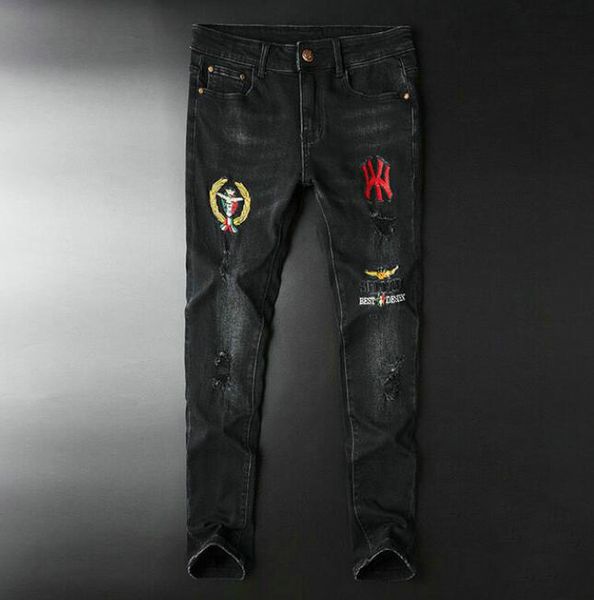 21ss men's brand designers jeans distressed ripped slim fit biker denim pants mens leisure fashion jeans gh118, Blue
21ss men's brand designers jeans distressed ripped slim fit biker denim pants mens leisure fashion jeans gh118, Blue