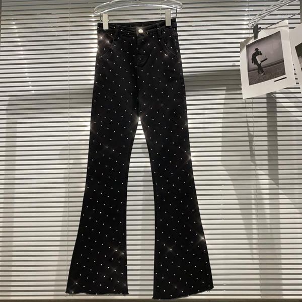 women's jeans 2021 denim flare jens star diamond shiny slim flared pants black women fashion1, Blue
women's jeans 2021 denim flare jens star diamond shiny slim flared pants black women fashion1, Blue