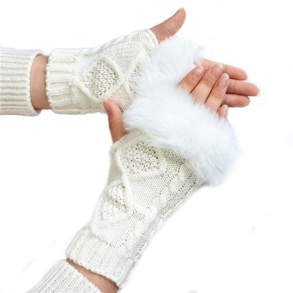 woman fingerless gloves winter warm soft velvet knitted mittens girls cycling half-finger cover, Blue;gray
woman fingerless gloves winter warm soft velvet knitted mittens girls cycling half-finger cover, Blue;gray