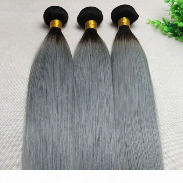 ombre grey human hair weave straight brazilian viegin hair bundles two tone color gray hair bundles seller, Black
ombre grey human hair weave straight brazilian viegin hair bundles two tone color gray hair bundles seller, Black