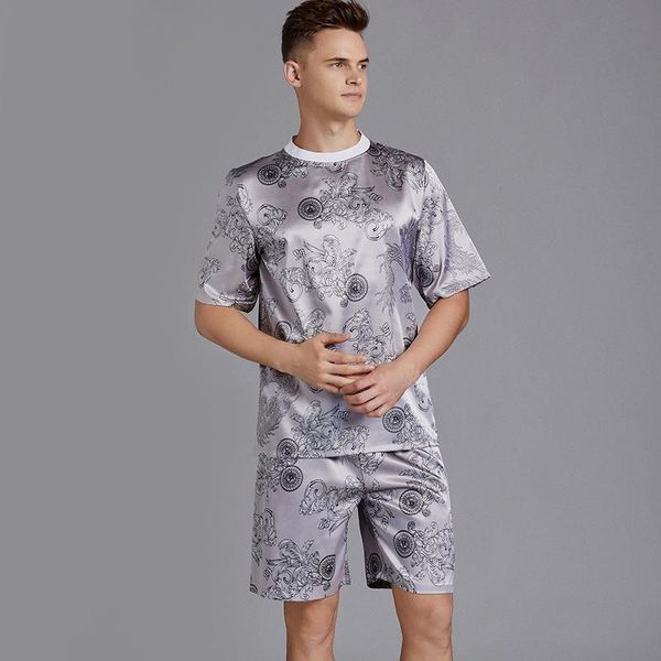 men's sleepwear o-neck sleep set mens nighty short pants pajamas suit summer male lounge nightwear pyjama robes nighties bathrobe homew, Black;brown
men's sleepwear o-neck sleep set mens nighty short pants pajamas suit summer male lounge nightwear pyjama robes nighties bathrobe homew, Black;brown