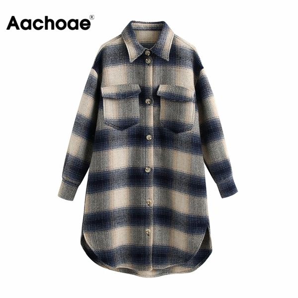 aachoae women plaid oversized wool batwing sleeve casual long coat female side split vintage ladies outerwear manteau, Tan;black
aachoae women plaid oversized wool batwing sleeve casual long coat female side split vintage ladies outerwear manteau, Tan;black