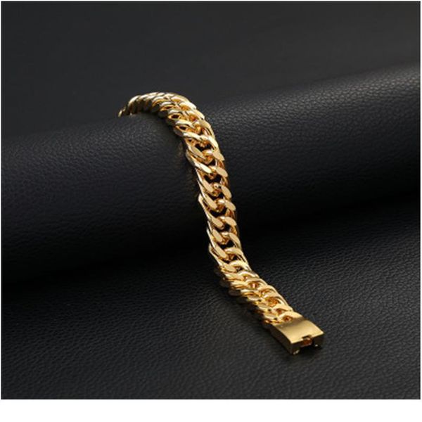 karopel hip hop bracelets miami cuba bracelet double buckle gold plated men's flat bracelet gifts for the wmtzxp, Black
karopel hip hop bracelets miami cuba bracelet double buckle gold plated men's flat bracelet gifts for the wmtzxp, Black