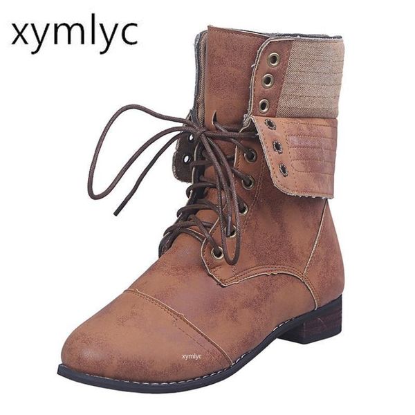 shoes women booties lace up vintage boots autumn winter pu leather platform western ankle ladies zapatos mujer, Black
shoes women booties lace up vintage boots autumn winter pu leather platform western ankle ladies zapatos mujer, Black
