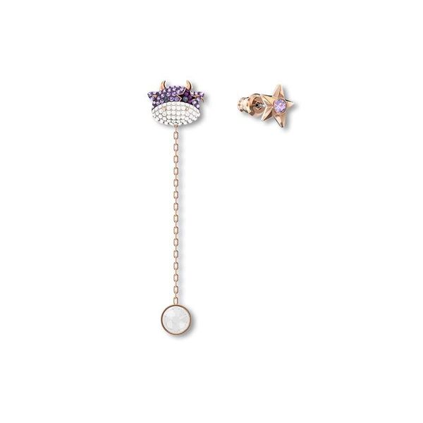 dangle & chandelier swa asymmetric zodiac cow rose gold color earrings star pierced women, Silver
dangle & chandelier swa asymmetric zodiac cow rose gold color earrings star pierced women, Silver