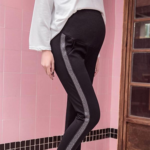 maternity bottoms 70# autumn spring black patchwork pants adjustable belly straight clothes for pregnant women pregnancy trousers, White
maternity bottoms 70# autumn spring black patchwork pants adjustable belly straight clothes for pregnant women pregnancy trousers, White