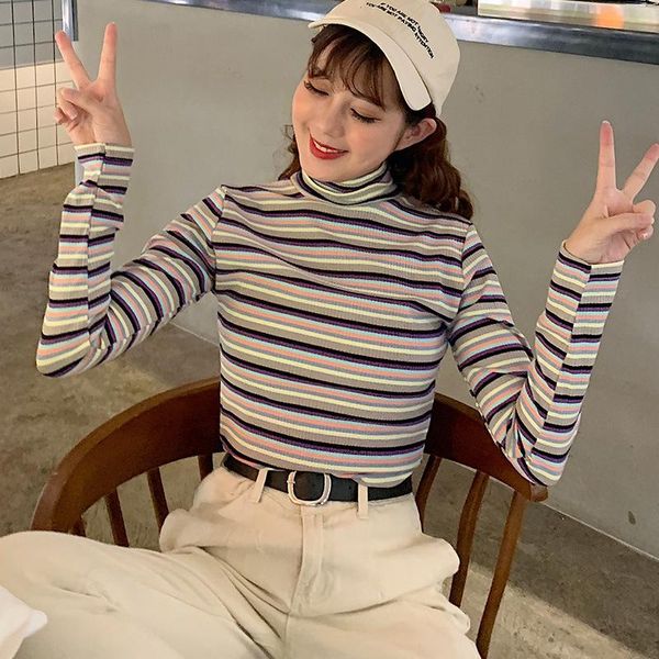 cotton super fire cec2020 autumn new style stripes high collar slim fit long sleeve base shirt, White
cotton super fire cec2020 autumn new style stripes high collar slim fit long sleeve base shirt, White