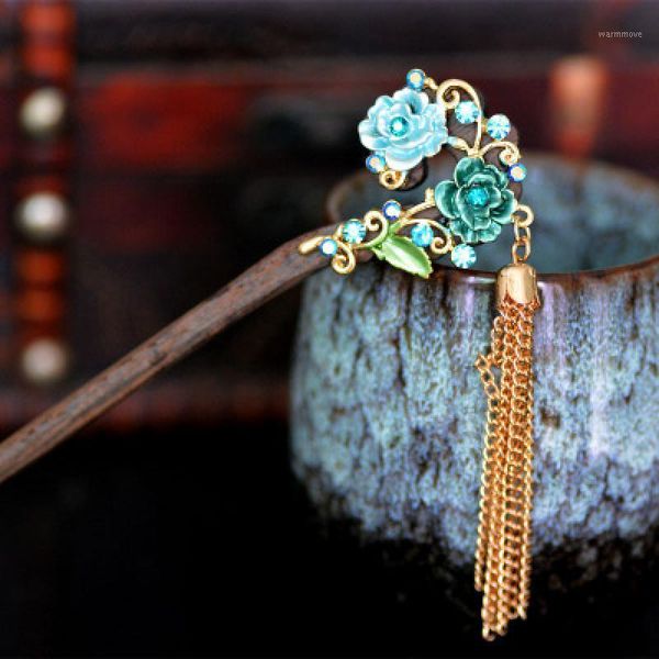 Painting Tassel Flower Bloossom Wood Hair Sticks Accessories Chinese Style Women Banquet Wedding Hairpins Jewelry1, Golden;white
Painting Tassel Flower Bloossom Wood Hair Sticks Accessories Chinese Style Women Banquet Wedding Hairpins Jewelry1, Golden;white
