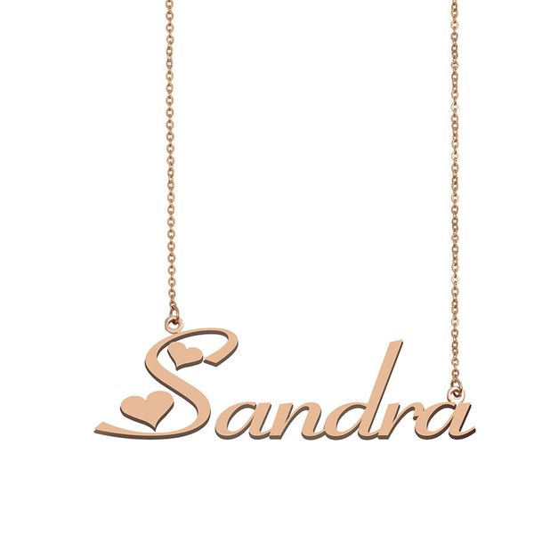 Sandra Name Necklace Custom Nameplate Pendant for Women Girls Birthday Gift Kids Best Friends Jewelry 18k Gold Plated Stainless Steel, Silver
Sandra Name Necklace Custom Nameplate Pendant for Women Girls Birthday Gift Kids Best Friends Jewelry 18k Gold Plated Stainless Steel, Silver